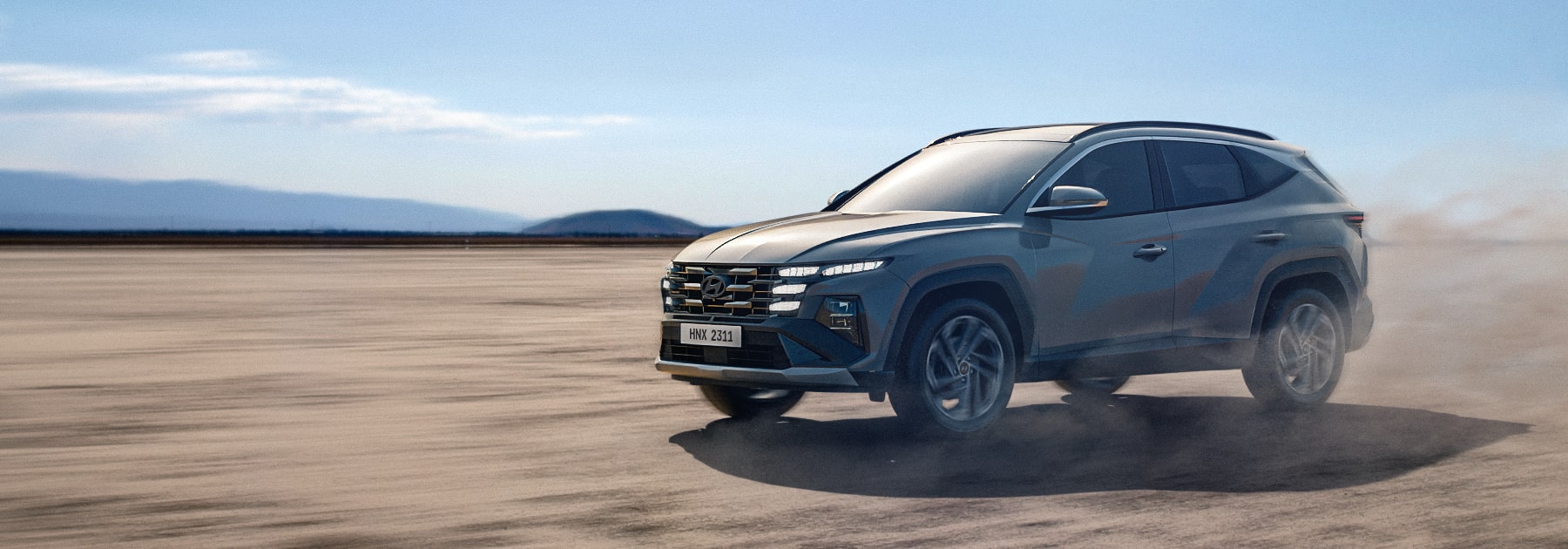 Tucson Hyundai and a person